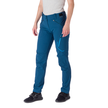 Dámské turistické softshellové kalhoty NORTHFINDER-LAUREL-526-inkblue