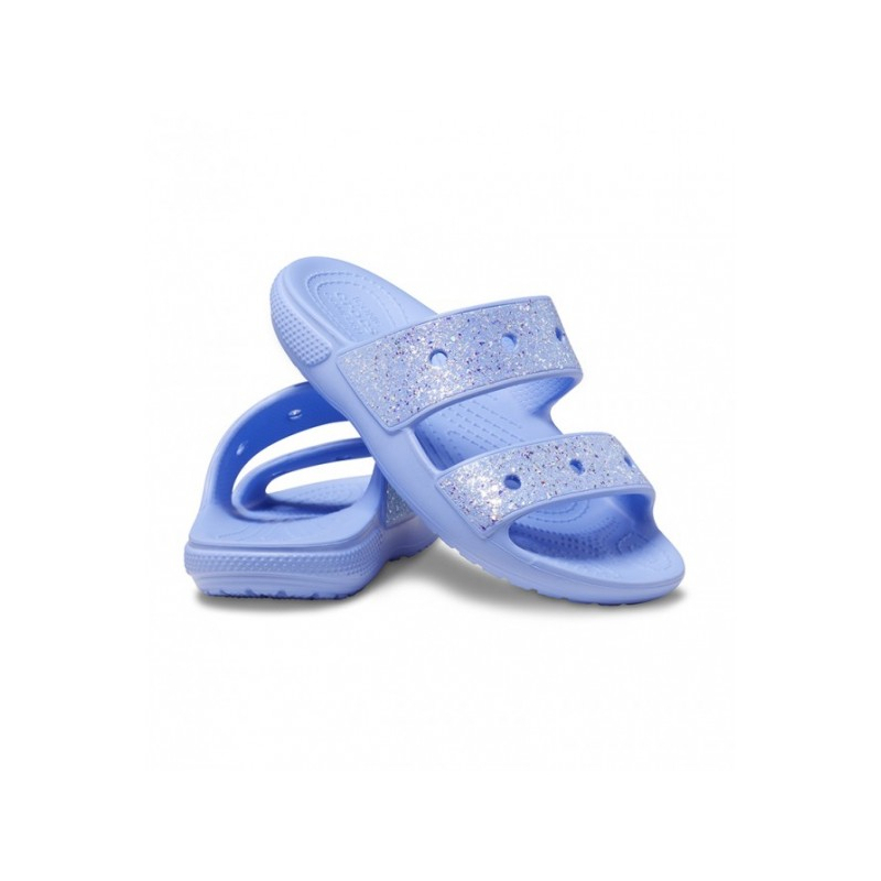 Dívčí sandály CROCS-Classic Crocs Glitter Sandal moon jelly - 