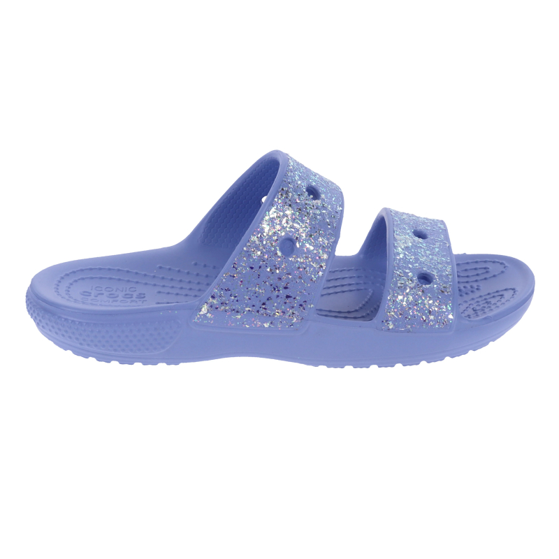 Dívčí sandály CROCS-Classic Crocs Glitter Sandal moon jelly - 