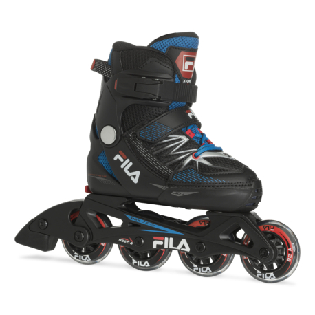 Dětské kolečkové brusle FILA SKATES-X-ONE BLACK/BLUE/RED