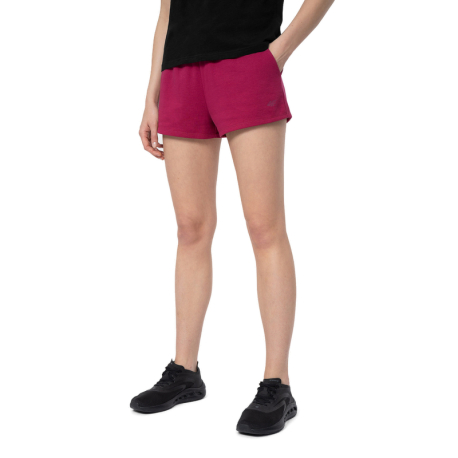 Dámské teplákové kraťasy 4F-SHORTS CAS  F175-53S-DARK PINK