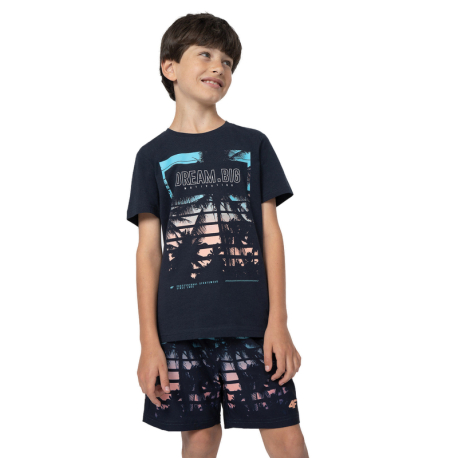 Chlapecké tričko s krátkým rukávem 4F JUNIOR-TSHIRT  M289-31S-NAVY