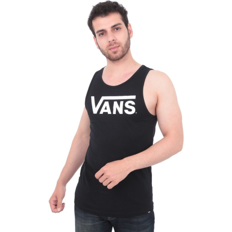 Pánské triko s krátkým rukávem VANS-CLASSIC TANK-BLACK-WHITE