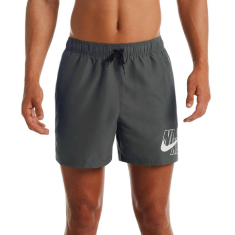 Pánské plavky NIKE SWIM-Logo Lap 5 inch-018 Iron Grey