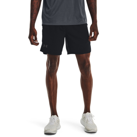 Pánské běžecké kraťasy UNDER ARMOUR-UA LAUNCH 7 GRAPHIC SHORT-BLK