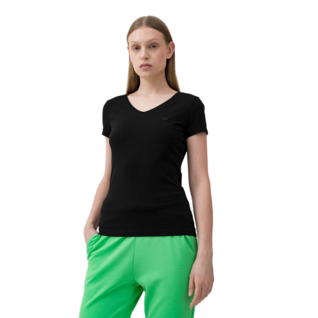 Dámské triko s krátkým rukávem 4F-TSHIRT  F730-20S-DEEP BLACK