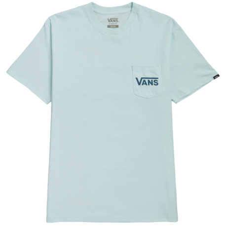 Pánské triko s krátkým rukávem VANS-STYLE 76 BACK SS TEE-BLUE GLOW-TEAL