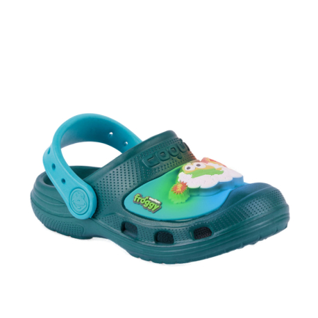 Chlapecké kroksy (rekreační obuv) COQUI-Maxi Hero Flash jungle green/turquoise