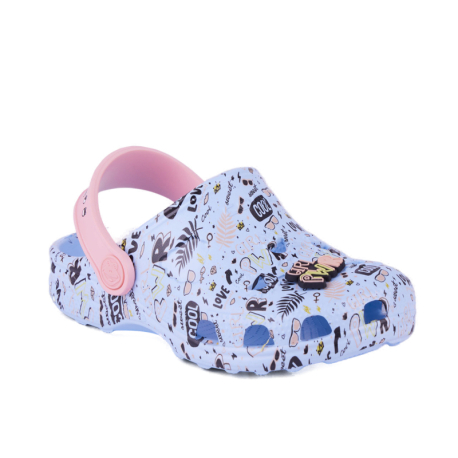 Dívčí kroksy (rekreační obuv) COQUI-Little Frog + Amulet candy blue/baby pink