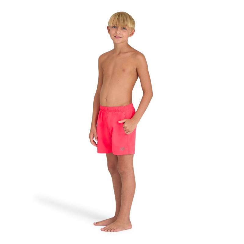 Juniorské plavky ARENA-BOYS BEACH BOXER SOLID R Red - 