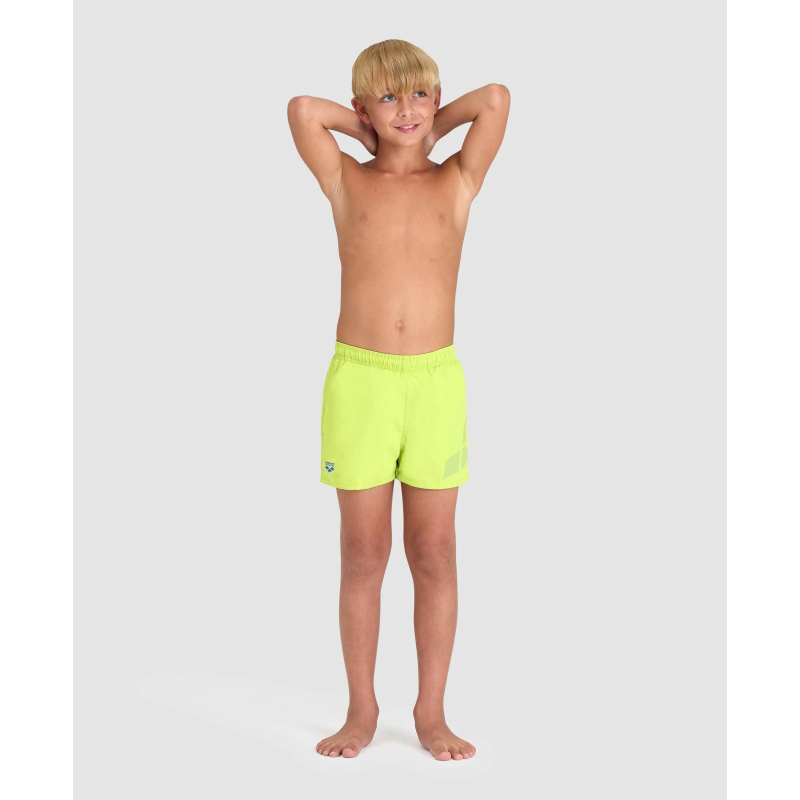 Juniorské plavky ARENA-BOYS BEACH SHORT LOGO R Green - 