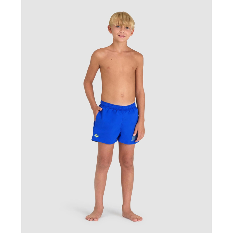 Juniorské plavky ARENA-BOYS BEACH SHORT LOGO R Blue - 