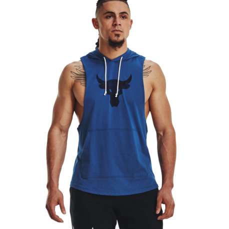 Pánské triko bez rukávů UNDER ARMOUR PROJECT ROCK-UA PROJECT ROCK BSR BULL SL HD-BLU