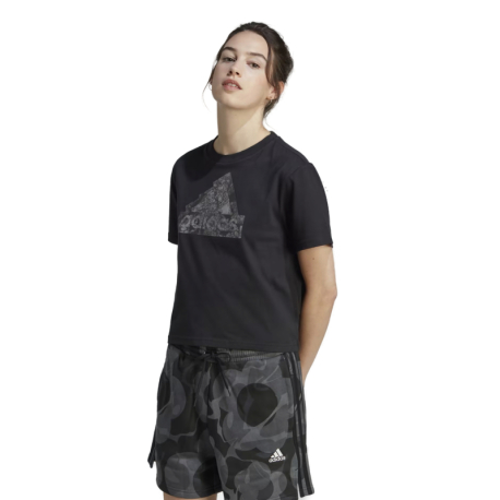 Dámské triko s krátkým rukávem ADIDAS-W ICONS TEE CRO-IM4255-black