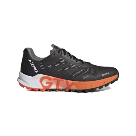 Pánská běžecká trailová obuv ADIDAS-Terrex Agravic Flow 2 GTX core black/core black/orange