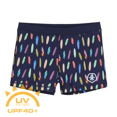 Chlapecké plavky COLOR KIDS-Swim Trunks - AOP, dress blues