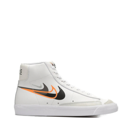 Pánská vycházková obuv NIKE-Blazer Mid 77 white/bright mandarin/medium ash/black