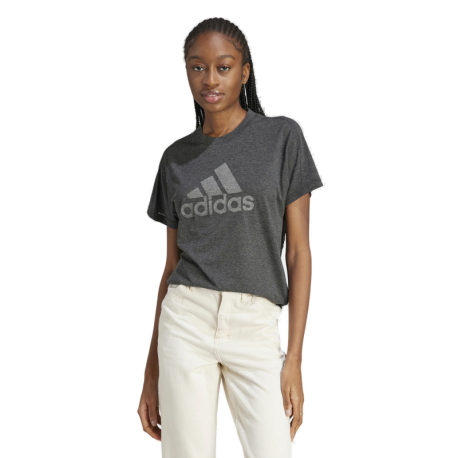 Dámské triko s krátkým rukávem ADIDAS-W WINRS 3.0 TEE-IM2423-black melange/grey three,