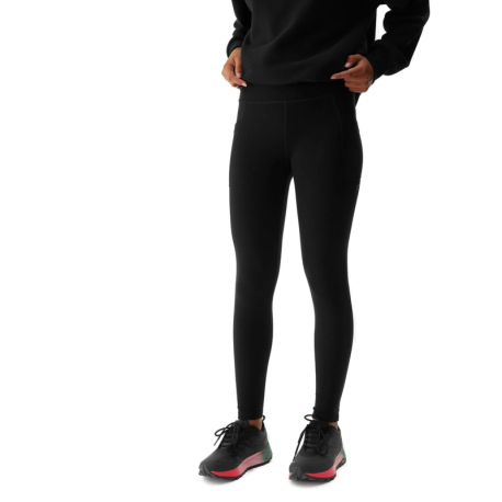 Dievčenské turistické legíny 4F JUNIOR-TIGHTS FNK-JAW23TFTIF148-21S-BLACK