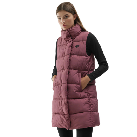 Dámská vesta 4F-VEST-AW23TVESF076-53S-DARK PINK