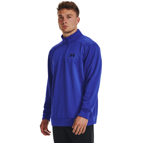 Pánská zateplená tréninková mikina s 1/2 zipem UNDER ARMOUR-UA Armour Fleece 1/4 Zip-BLU