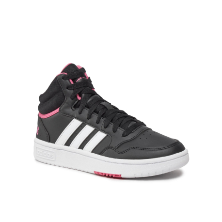 Dámská rekreační obuv ADIDAS-Hoops 3.0 Mid core black/cloud white/pink fusion