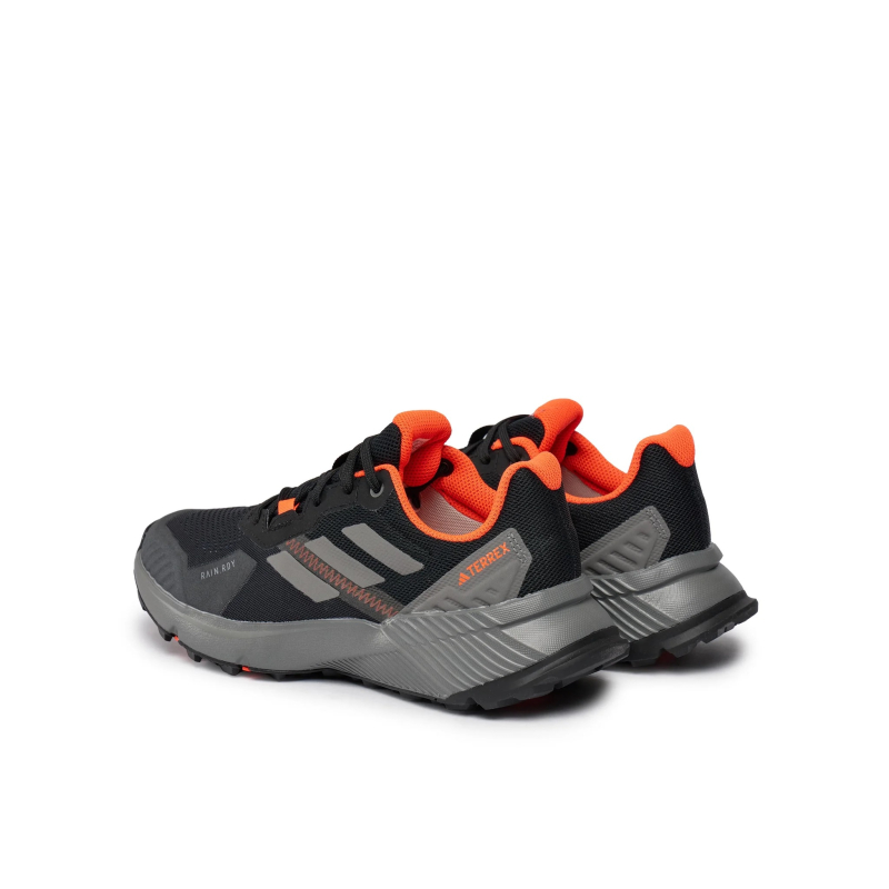 Pánská běžecká trailová obuv ADIDAS-Terrex Soulstride Rain.Rdy core black/grey four/solar red - 