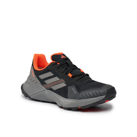 Pánská běžecká trailová obuv ADIDAS-Terrex Soulstride Rain.Rdy core black/grey four/solar red