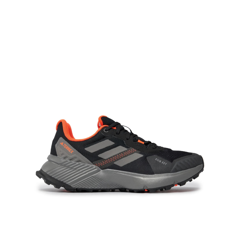 Pánská běžecká trailová obuv ADIDAS-Terrex Soulstride Rain.Rdy core black/grey four/solar red - 