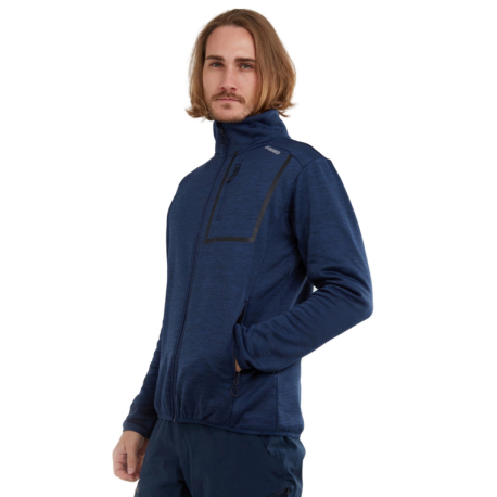 Pánská lyžařská mikina se zipem FUNDANGO-Jefferson Fleece Jacket-486-patriot blue