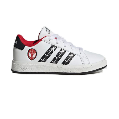 Chlapecká rekreační obuv ADIDAS-Grand Court X Marvel Spider-man white/core black/scarlet