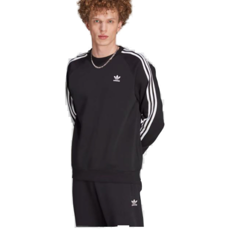 Pánská mikina ADIDAS ORIGINALS-3-STRIPES CREW-IM2087-black