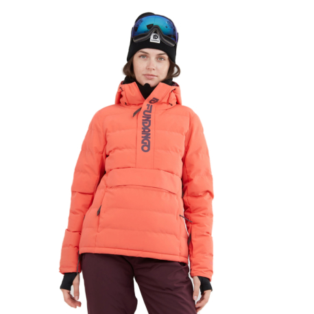 Dámská lyžařská bunda FUNDANGO-Everett Padded Anorak-352-coral