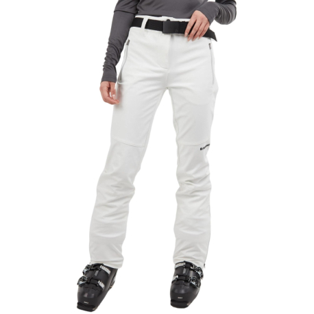 Dámské lyžařské softshellové kalhoty FUNDANGO-Galena Softshell Pants-100-white