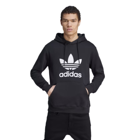 Pánská mikina s kapucí ADIDAS ORIGINALS-TREFOIL HOODY-IM4489-black/white