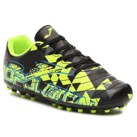 Chlapecké fotbalové kopačky outdoorové JOMA-Propulsion Jr FG black/yellow fluor