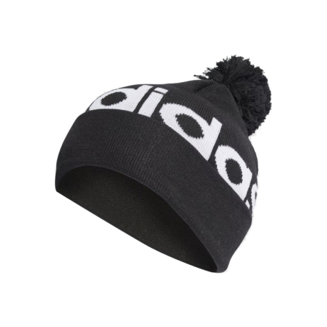 Dámská zimní čepice ADIDAS-POMPOM BEANIE BLACK/WHITE