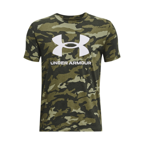 Chlapecké tričko s krátkým rukávem UNDER ARMOUR-UA SPORSTYLE LOGO AOP SS-GRN