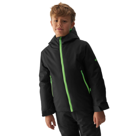 Chlapecká lyžařská bunda 4F JUNIOR-TECHNICAL JACKET-JAW23TTJAM297-21S-BLACK