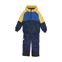 Chlapčenský set lyžiarskej bundy s nohavicami COLOR KIDS-Ski Set - Colorblock, total eclipse - 