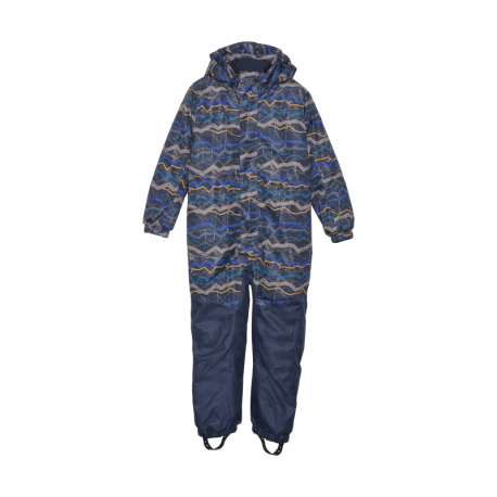 Chlapecký zimní overal COLOR KIDS-Coverall - AOP, total eclipse 741089.7850