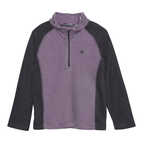 Dívčí lyžařská flísová mikina COLOR KIDS-Fleece Pulli - Striped, violet tulle