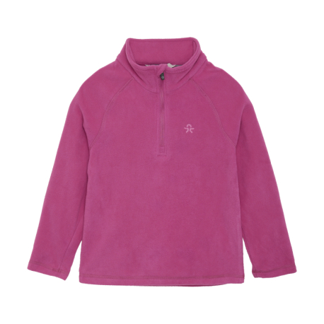 Dívčí lyžařská flísová mikina COLOR KIDS-Fleece Pulli-535-Festival Fuchsia