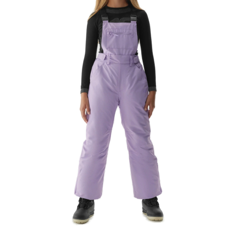 Dívčí lyžařské kalhoty 4F JUNIOR-TROUSERS FNK-JAW23TFTRF354-52S-LIGHT VIOLET