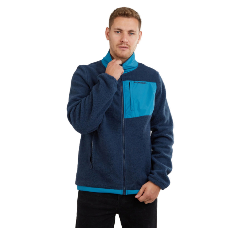 Pánská turistická mikina se zipem FUNDANGO-Haven Hybrid Jacket-486-patriot blue