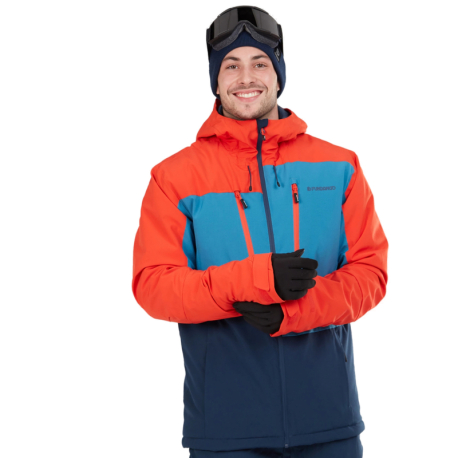 Pánská lyžařská bunda s kapucí FUNDANGO-Atlas Allmountain Jacket-281-redorange