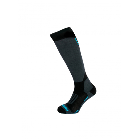 Juniorské lyžařské podkolenky (ponožky) BLIZZARD-Wool Sport Junior ski socks, black/blue