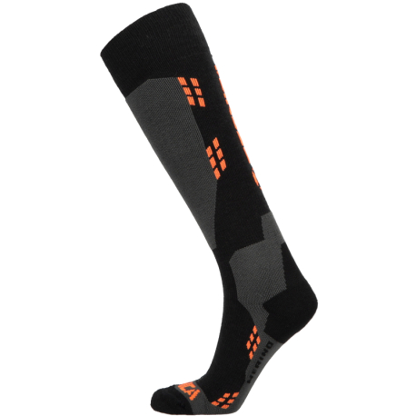 Lyžařské podkolenky (ponožky) TECNICA-Merino ski socks, black/orange