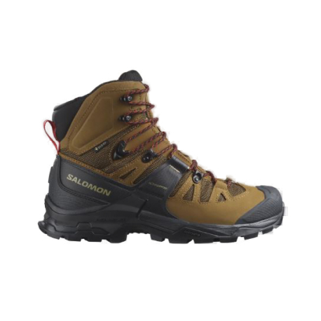 Pánská vysoká turistická obuv SALOMON-Quest 4 GTX rubber/black/fiery red