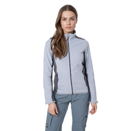 Dámská turistická flísová mikina se zipem 4F-WOMENS FLEECE PLD014-34S-LIGHT BLUE